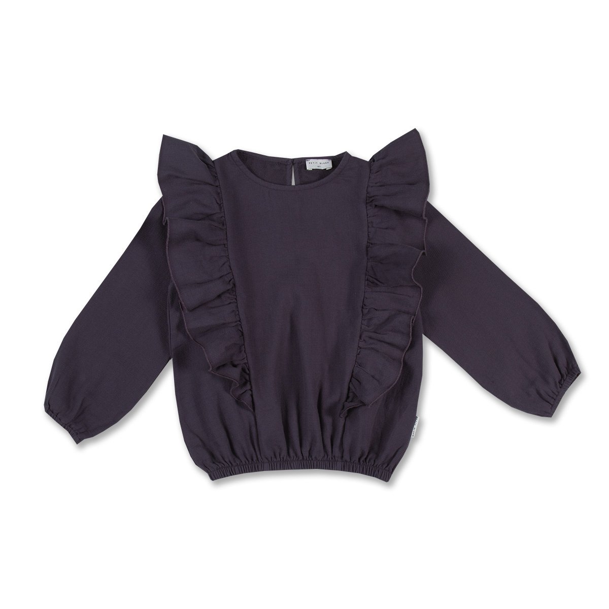 Petit Blush | Ruffled blouse night blue