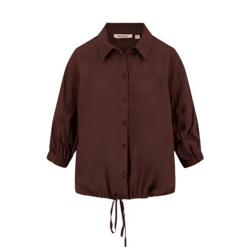 Zusss | Blouse marocain bruin