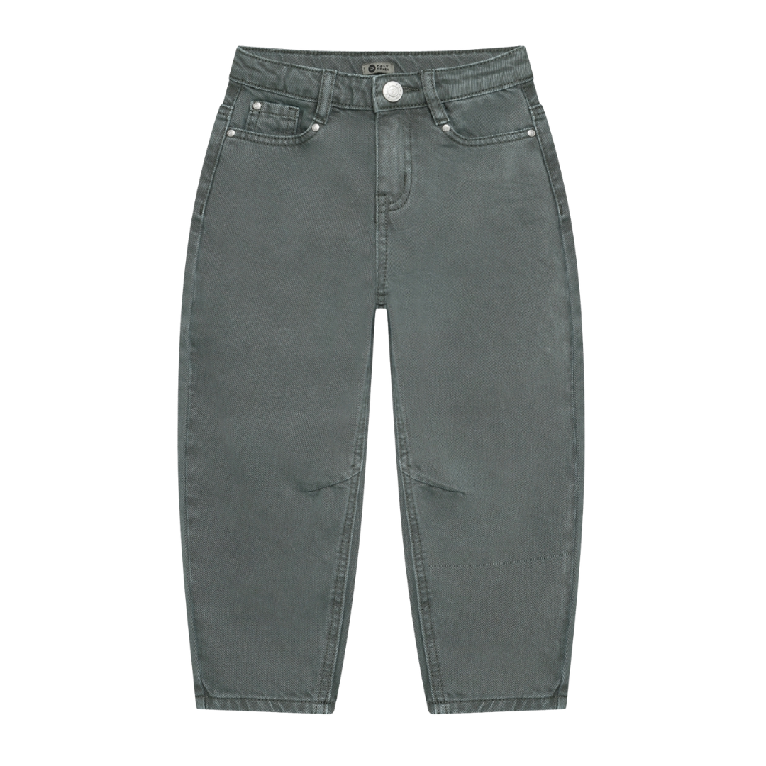 Daily7 | Barrel jeans colored jungle green
