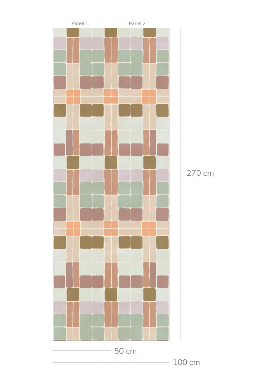 Bibelotte | Behang Patchwork blush