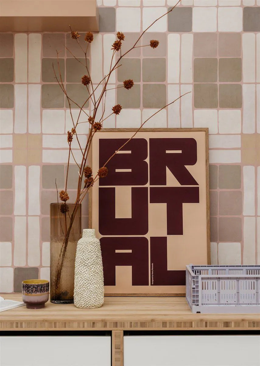Bibelotte | Behang Patchwork poeder
