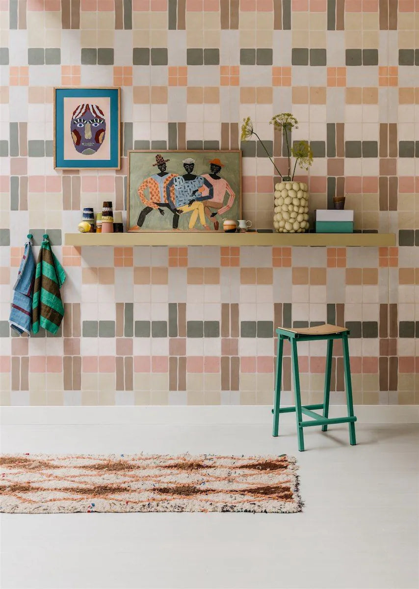 Bibelotte | Behang Patchwork retro