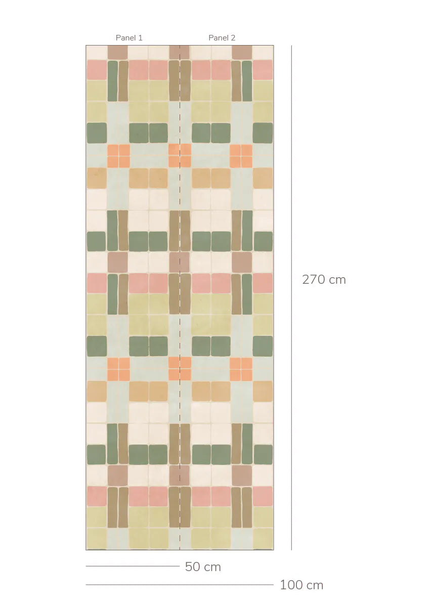 Bibelotte | Behang Patchwork retro