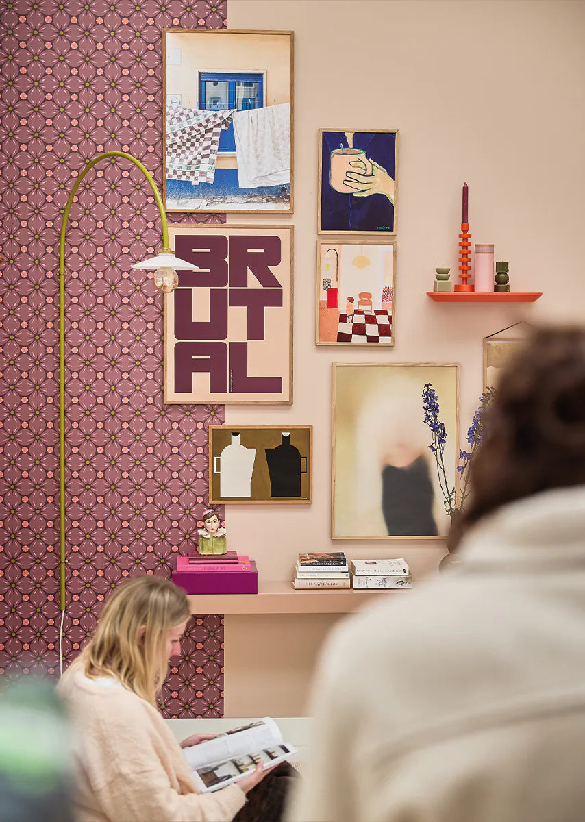Bibelotte | Behang Porto purper