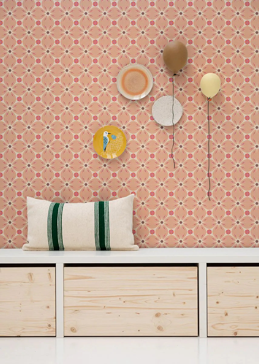Bibelotte | Behang Porto zalm