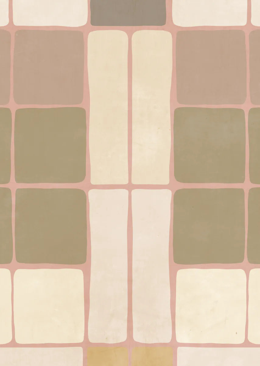 Bibelotte | Behang Patchwork poeder