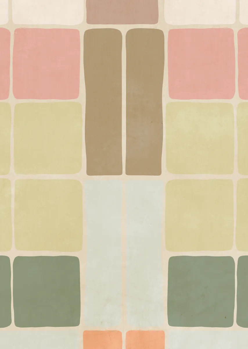 Bibelotte | Behang Patchwork retro