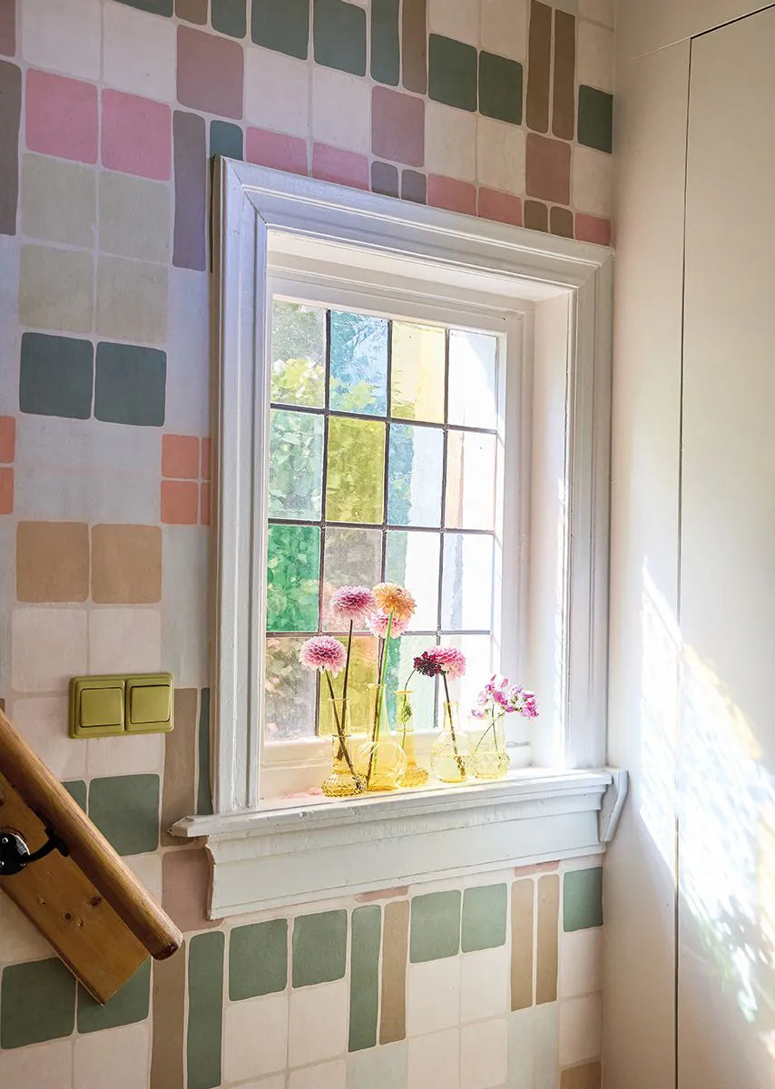 Bibelotte | Behang Patchwork retro