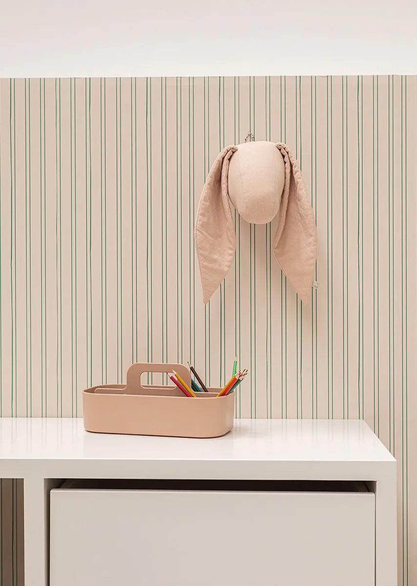 Bibelotte | Behang Gestreept biscuit
