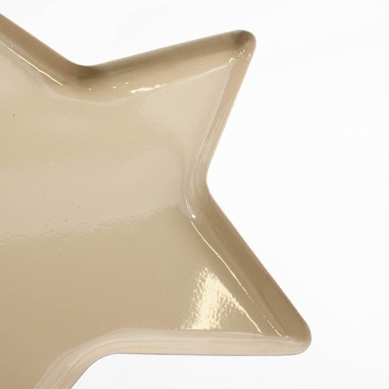 Selected by | Dienblad ster beige 25cm