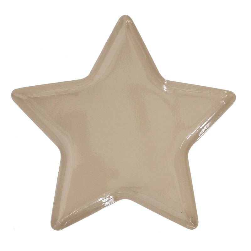 Selected by | Dienblad ster beige 25cm