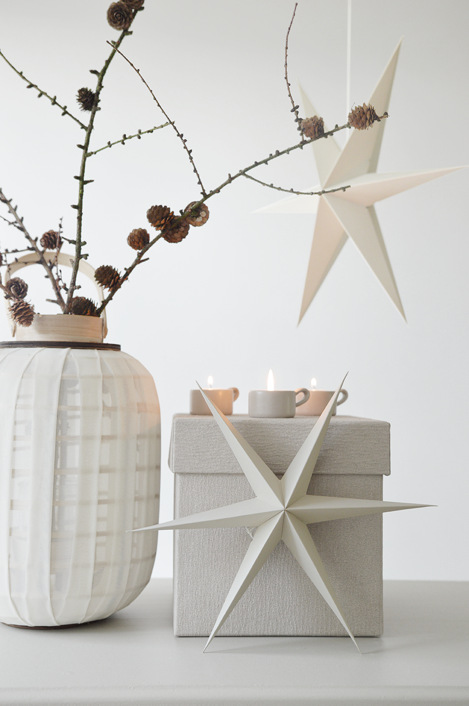 Delight Department | Kerstster warm grijs set van 2