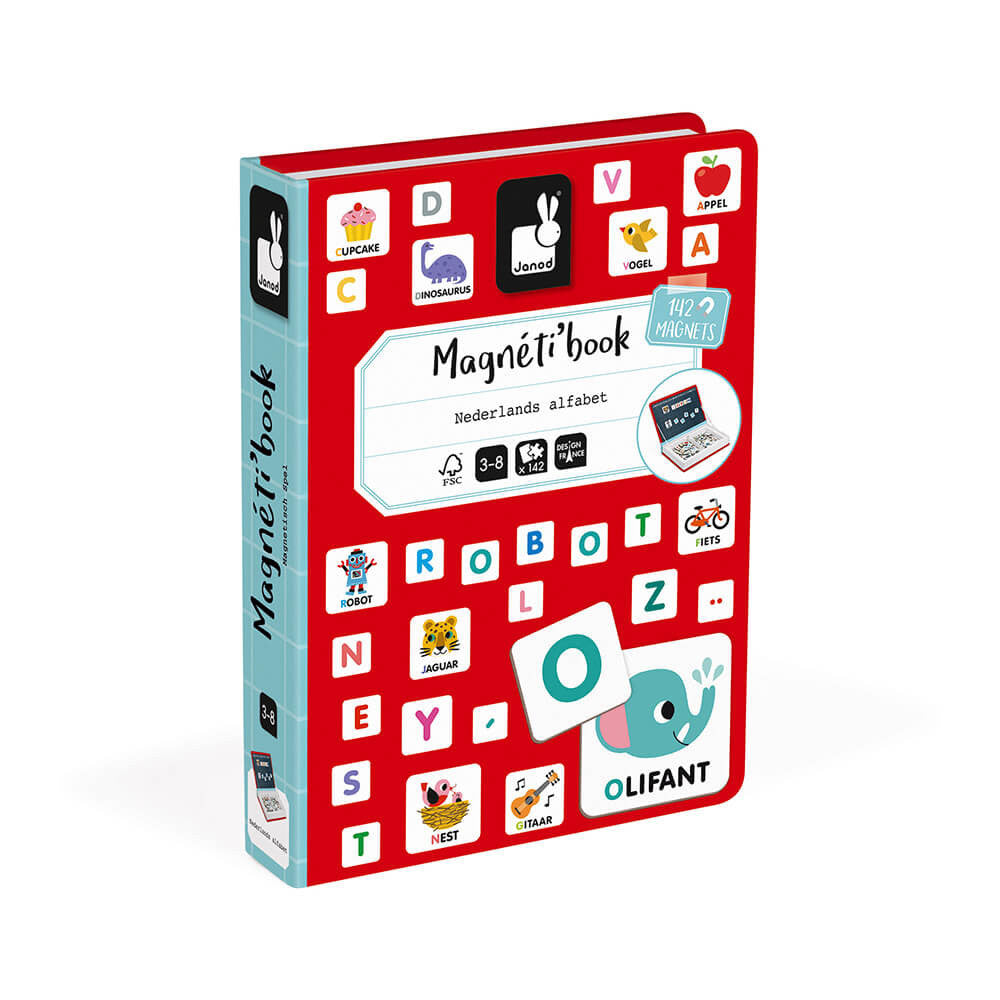 Janod | Magneetboek Nederlands alfabet