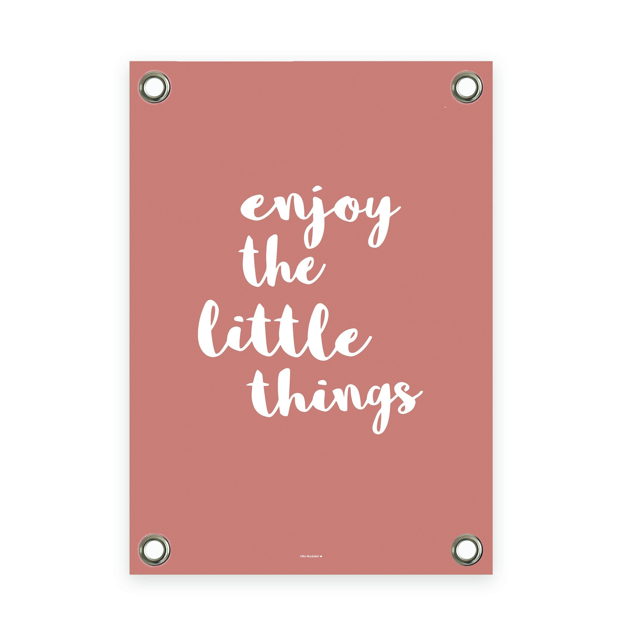 VM | Tuinposter enjoy the little things terra wit