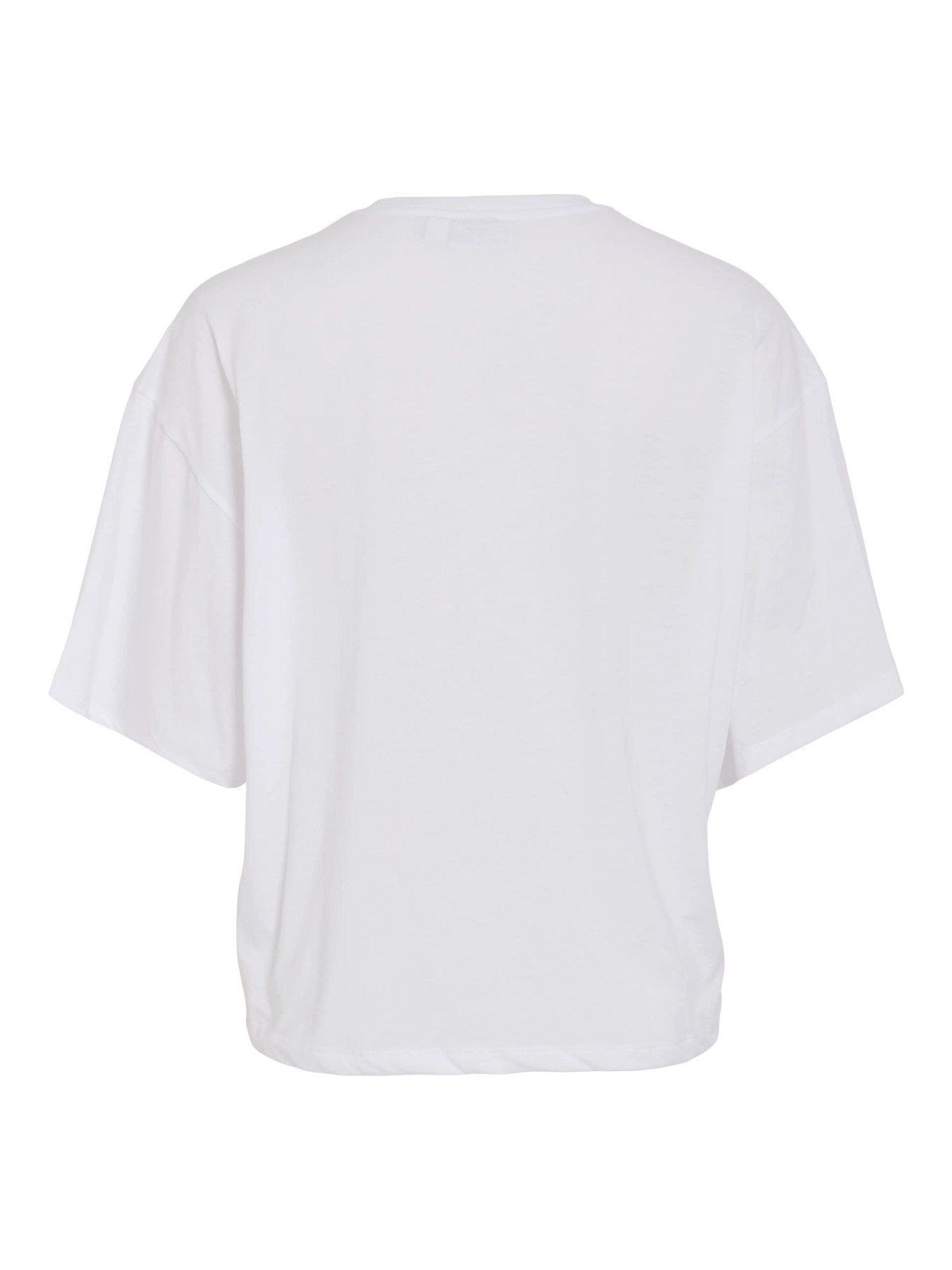 Vila | T-shirt Hira optical snow red text