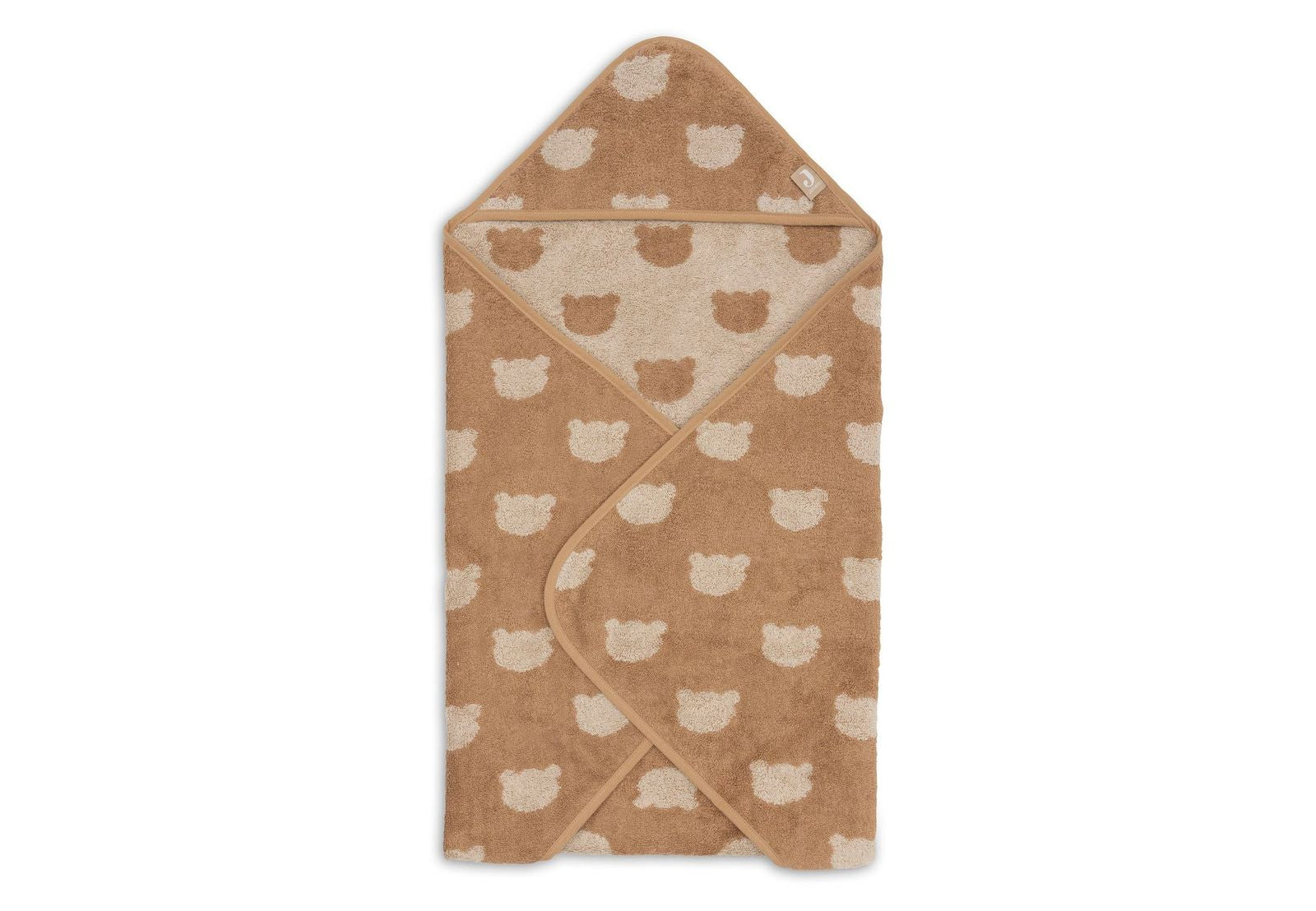 Jollein | Badcape badstof 75x75cm jacquard teddy bear