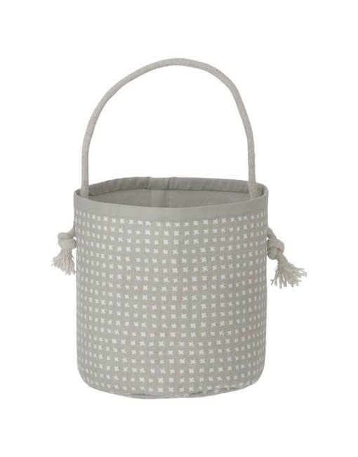 Ferm Living | Mini mandje kruisje grijs