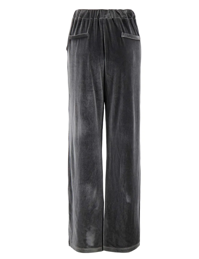 Zusss | Fluwelen broek antraciet