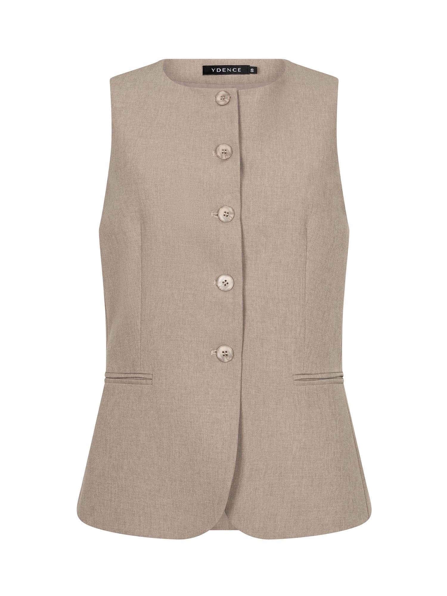 Ydence | Gilet Mellie stone grey