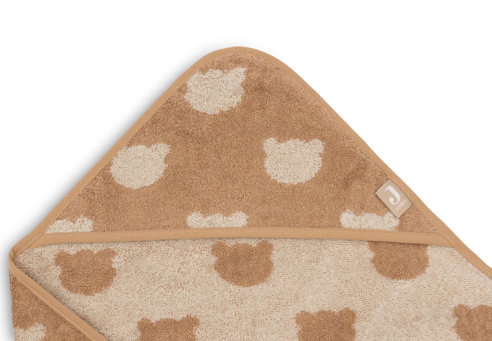 Jollein | Badcape badstof 75x75cm jacquard teddy bear