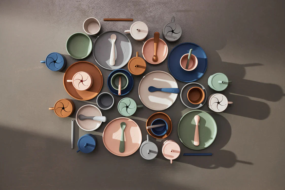 Jollein | Siliconen lepeltjes ash green 2stuks