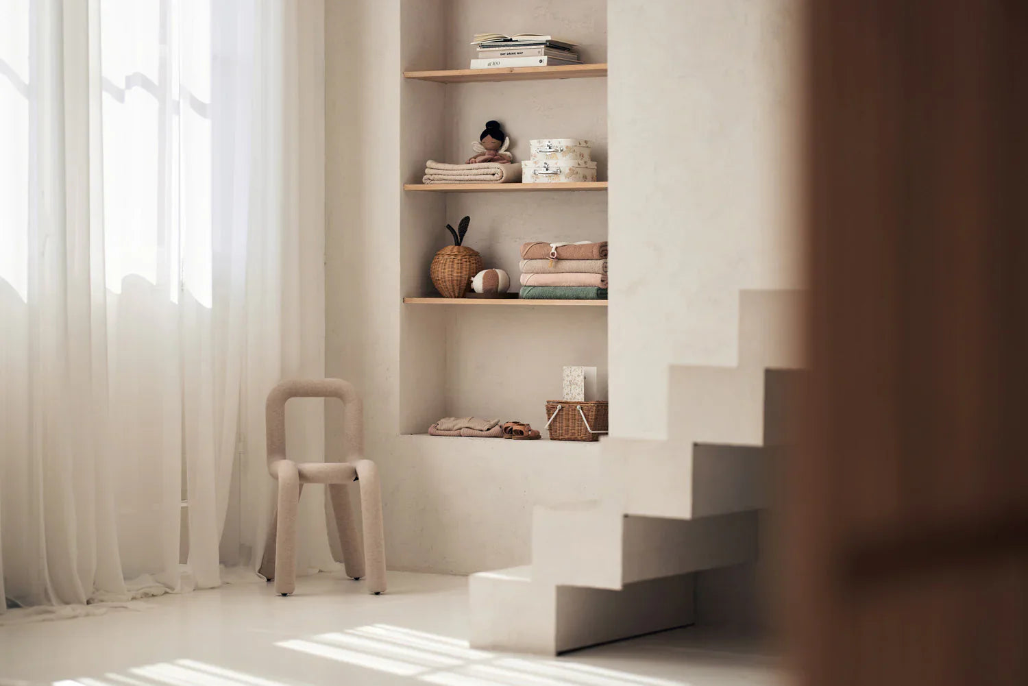 Jollein | Stoffen speelbal ivory/biscuit