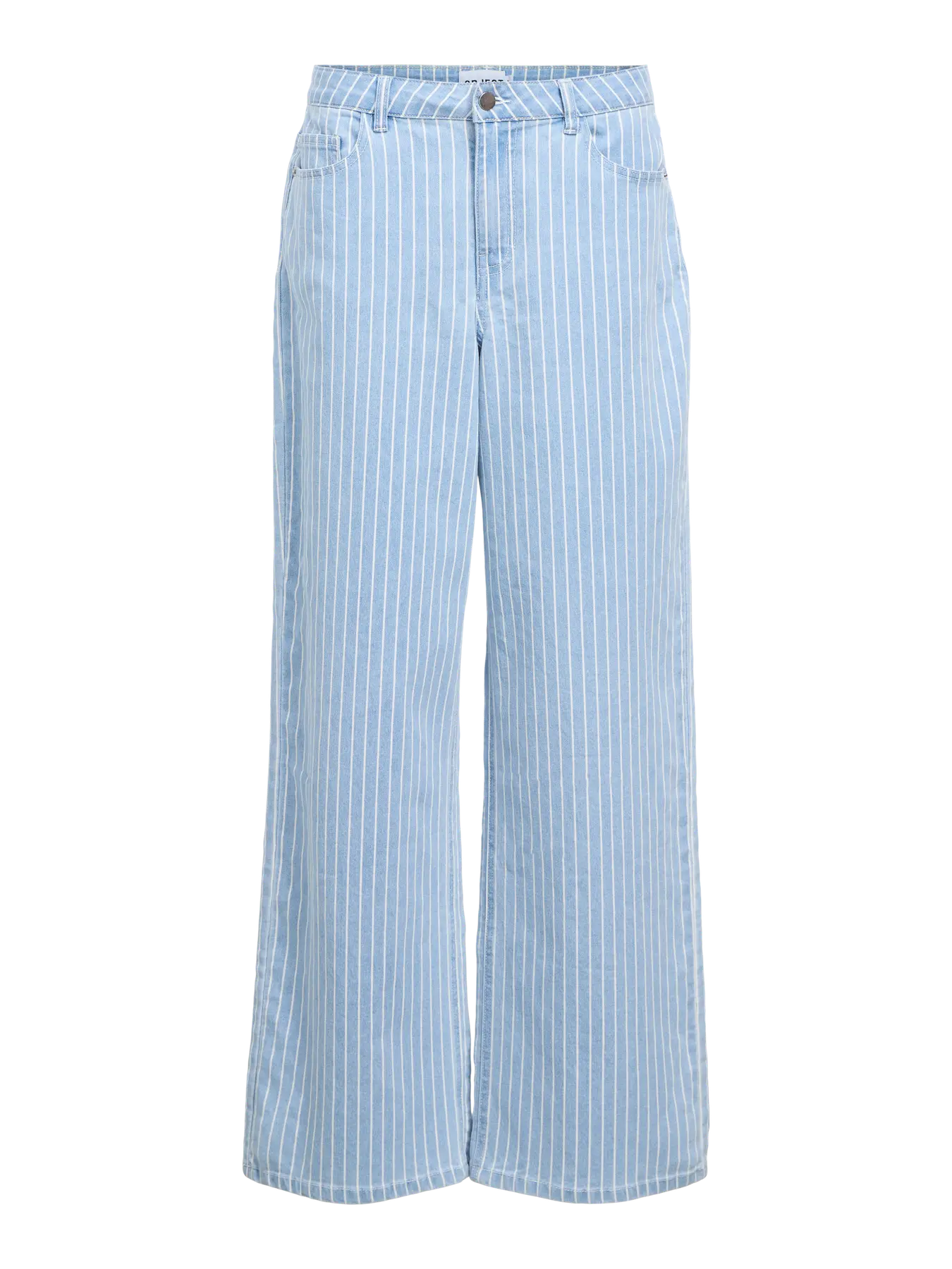 Object | Jeans wijd Sanni light blue denim stripes