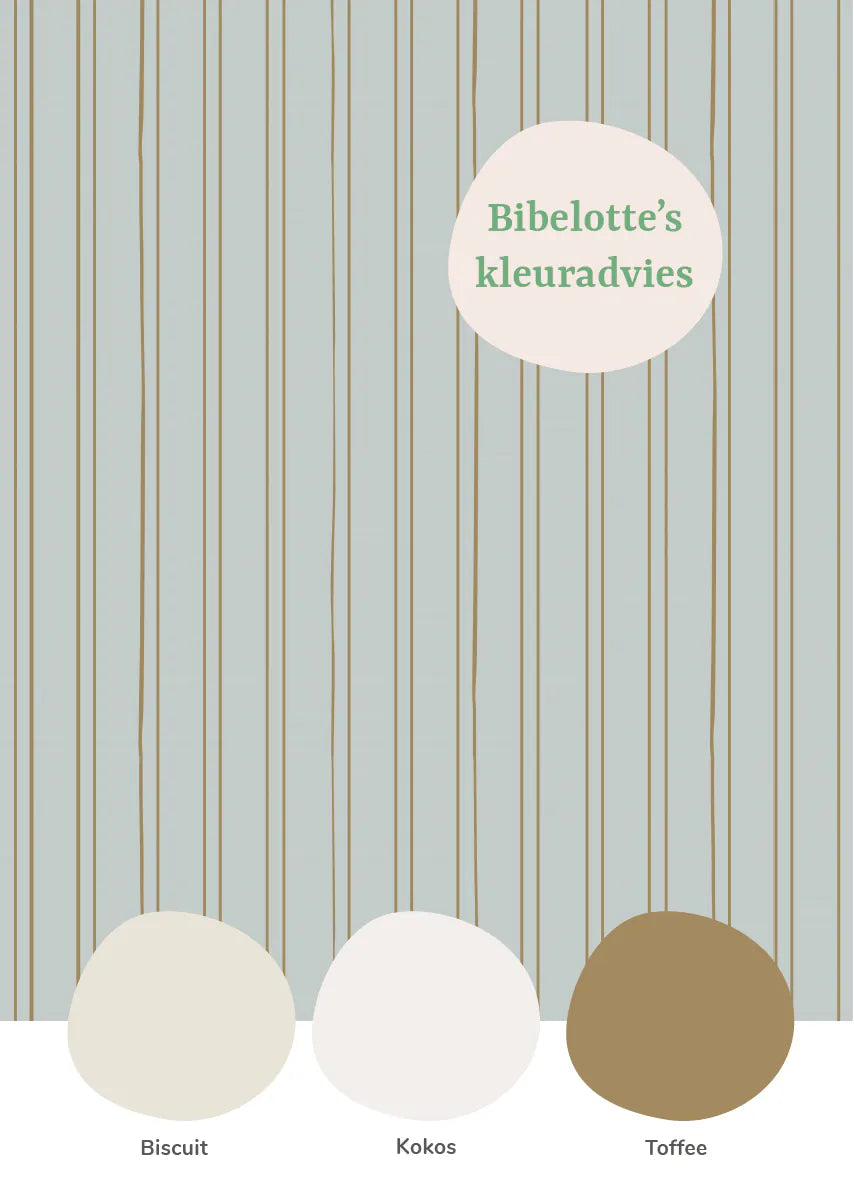 Bibelotte | Behang Gestreept zee