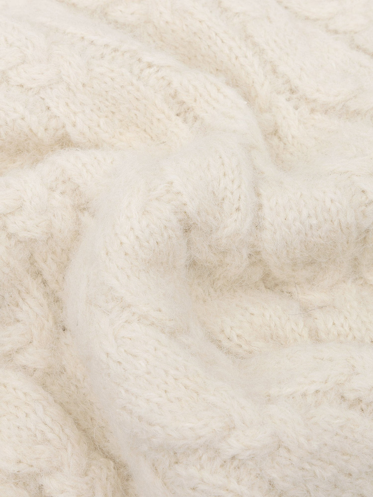 Ydence | Sweater Fiene gebreid ecru
