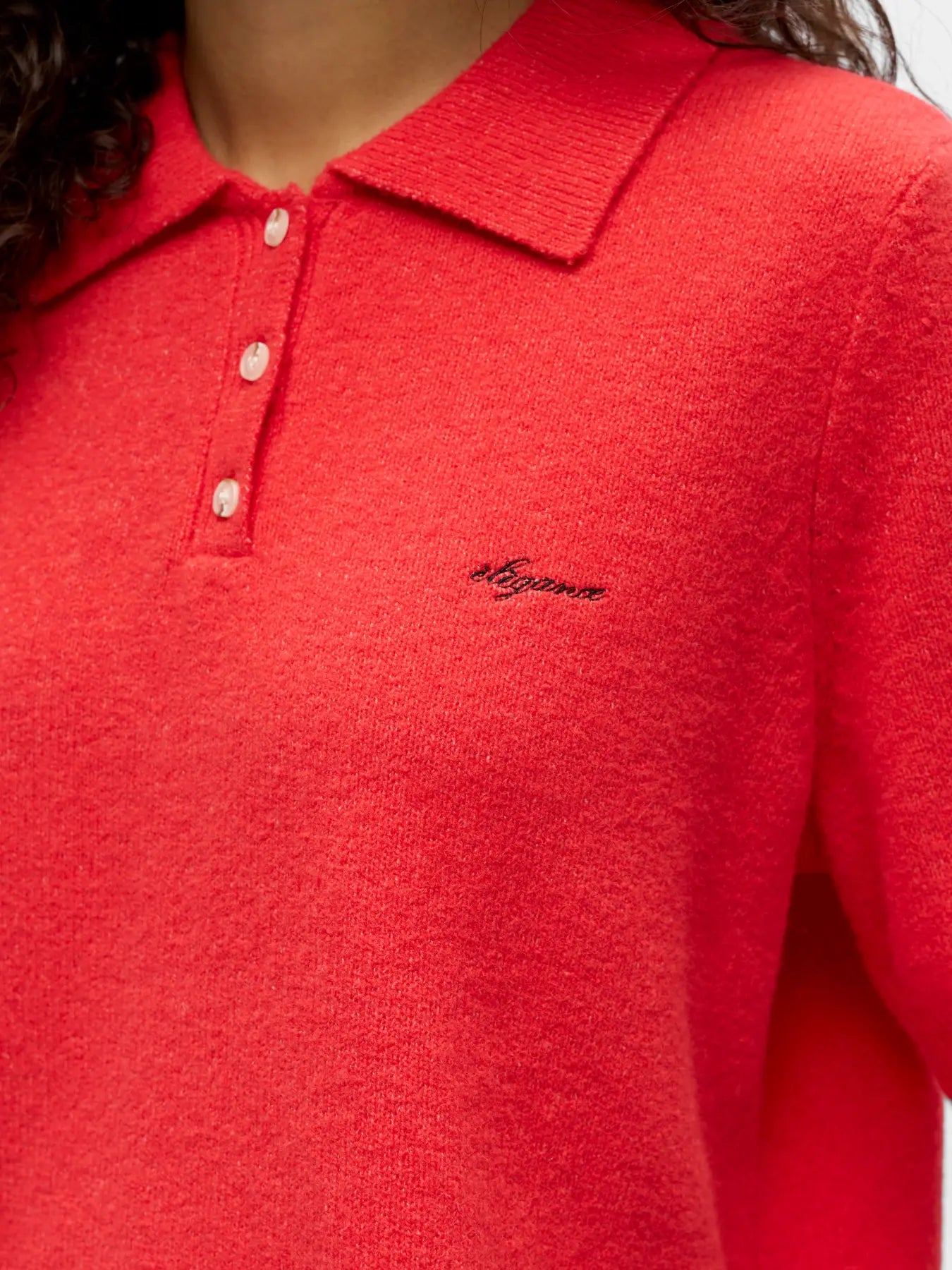 Object | Gebreide polo poinsetta
