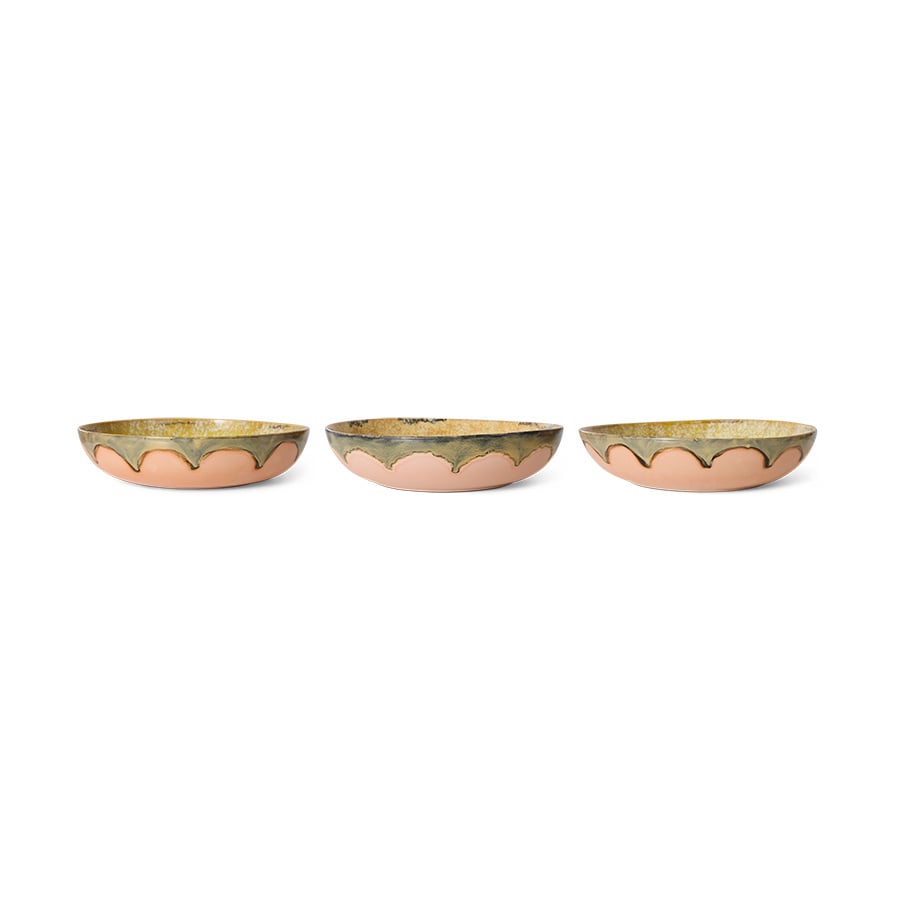 HK Living | 70's servies saladeschaal XL Sunflower