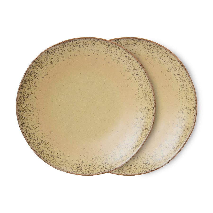 HK Living | 70's servies dinerbord Grit