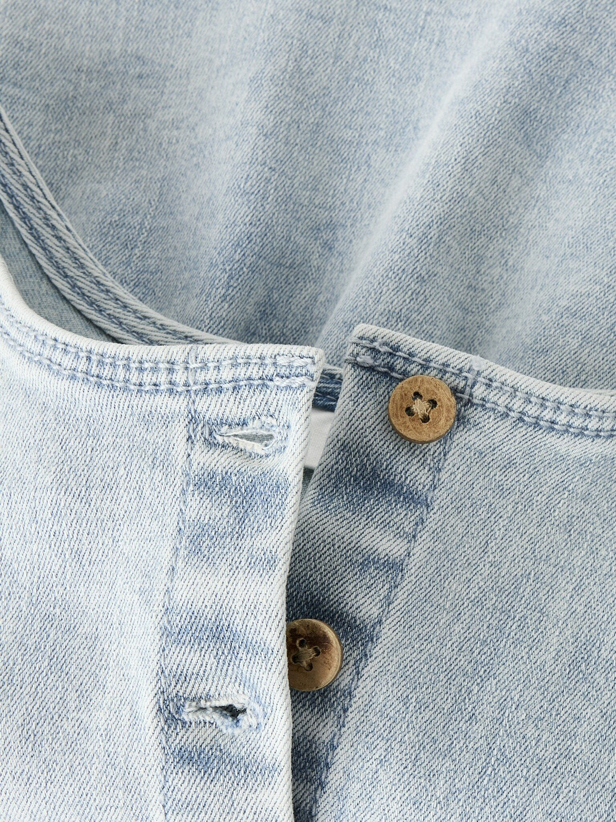 Lil Atelier | Topje Frances light blue denim