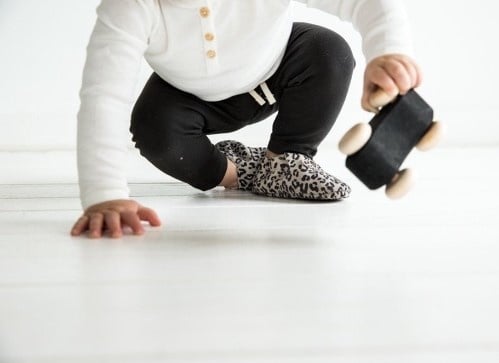 Mavies | Eerste schoentjes leopard grijs