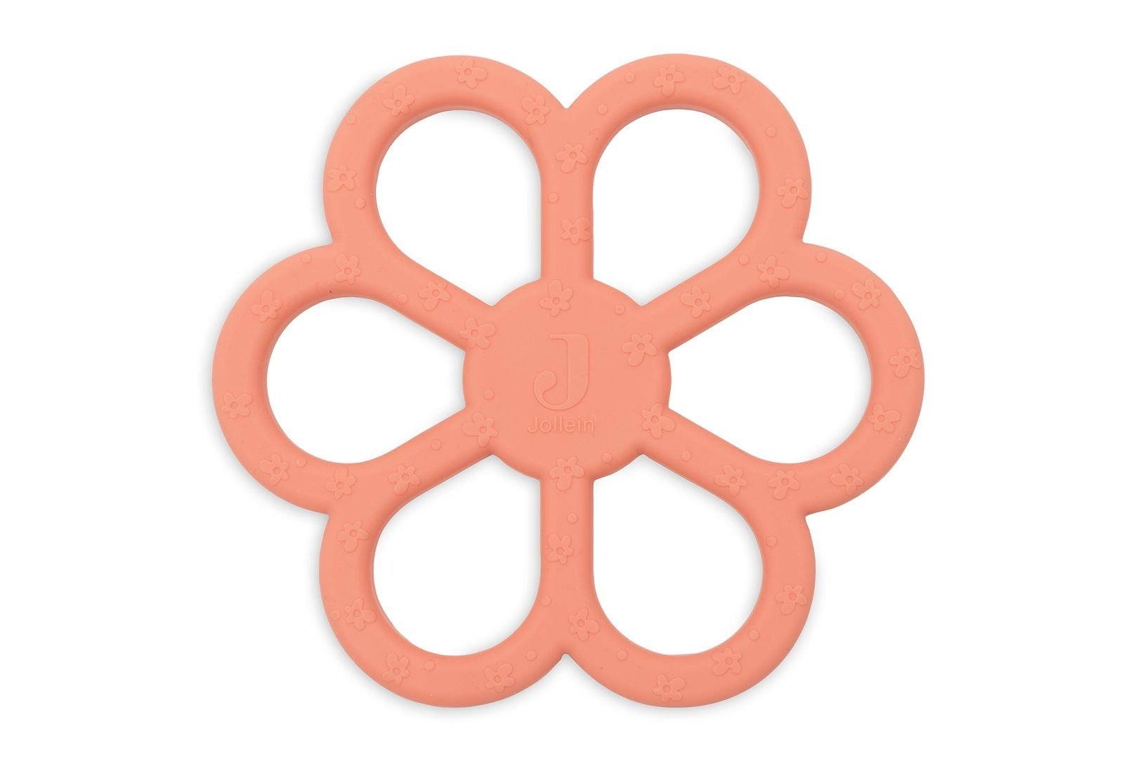 Jollein | Bijtring siliconen flower coral rose