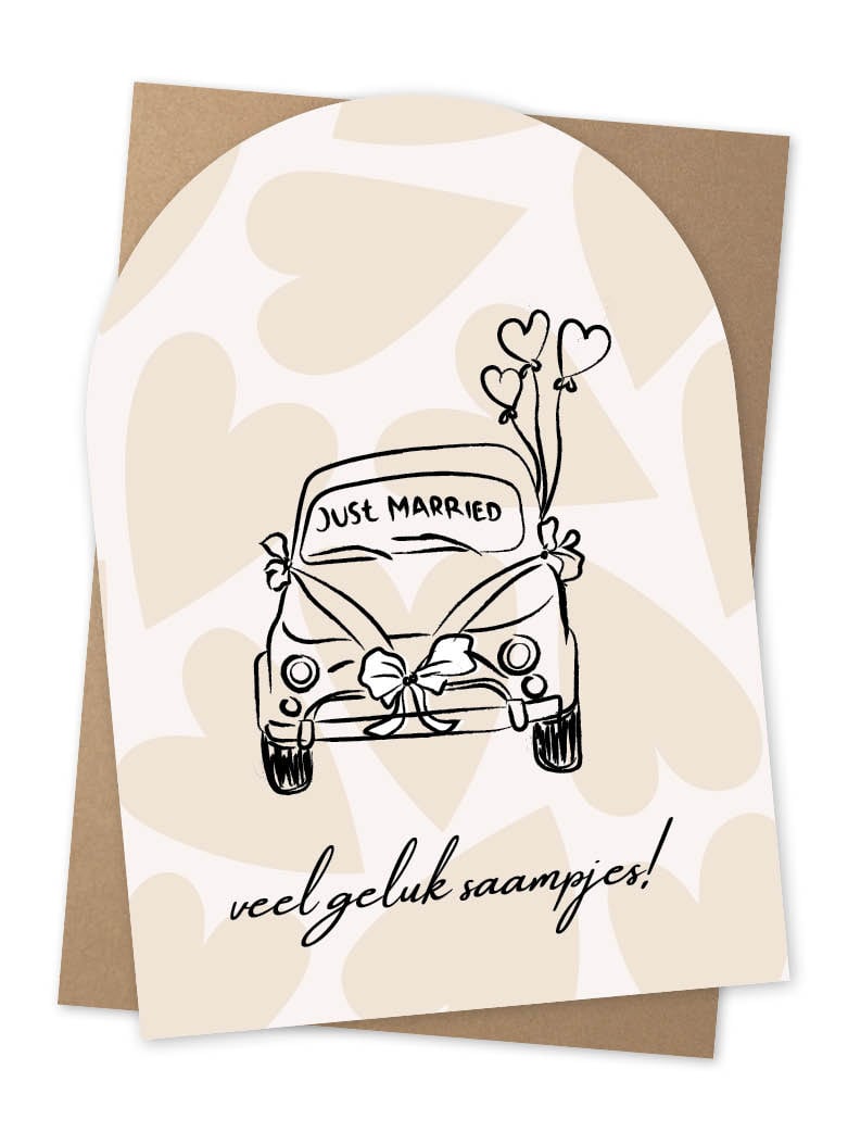 Jots | Wenskaart just married