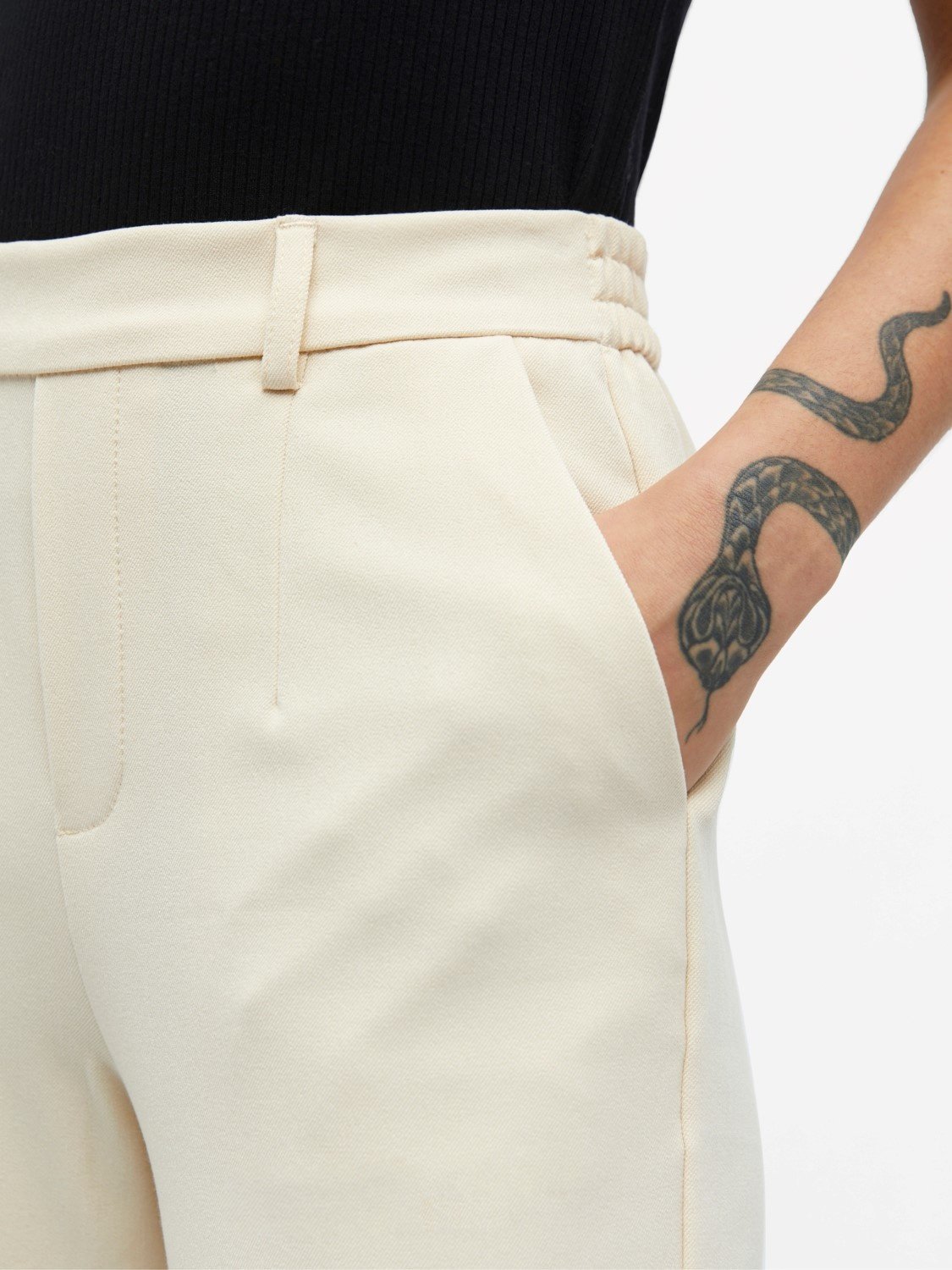 Object | Pantalon lisa wide sandshell