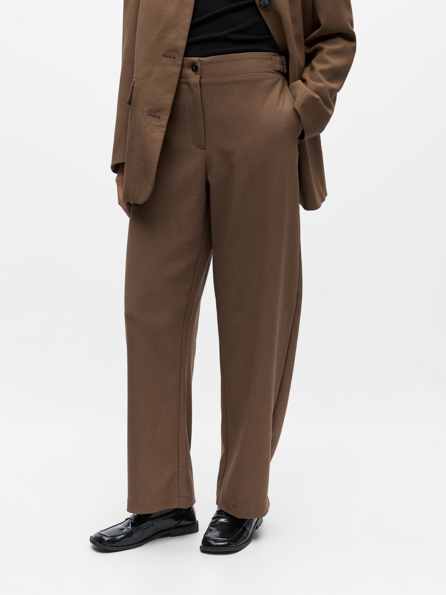 Object | Pantalon wijd Jinela cocoa brown