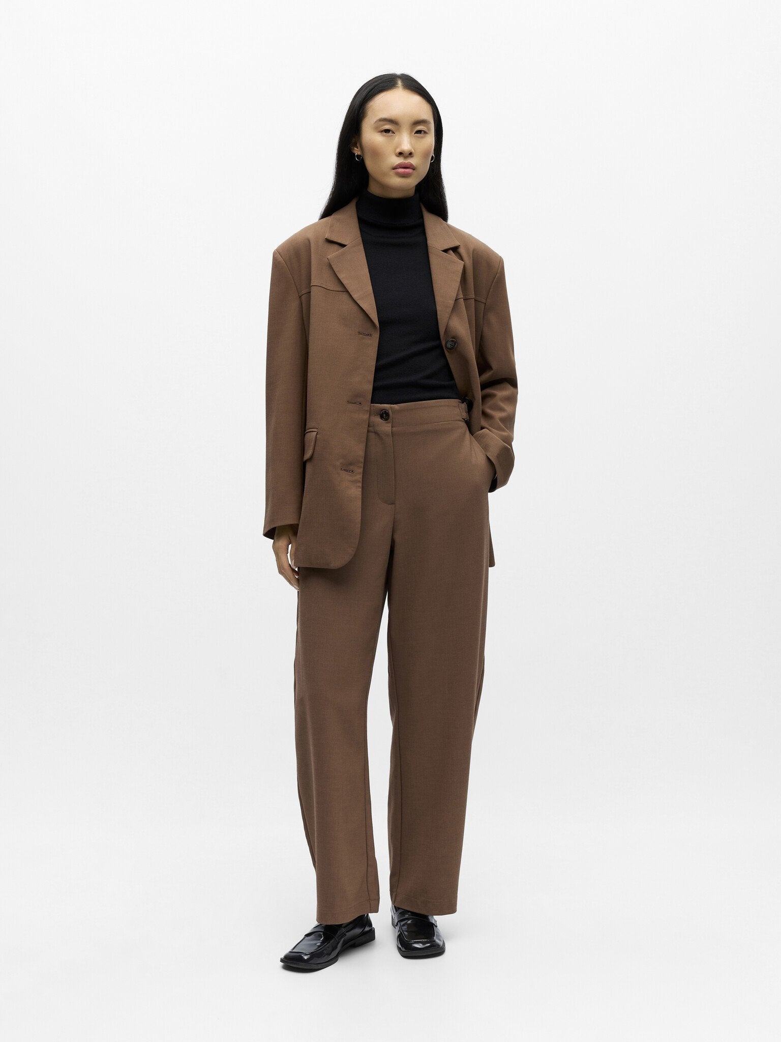 Object | Pantalon wijd Jinela cocoa brown