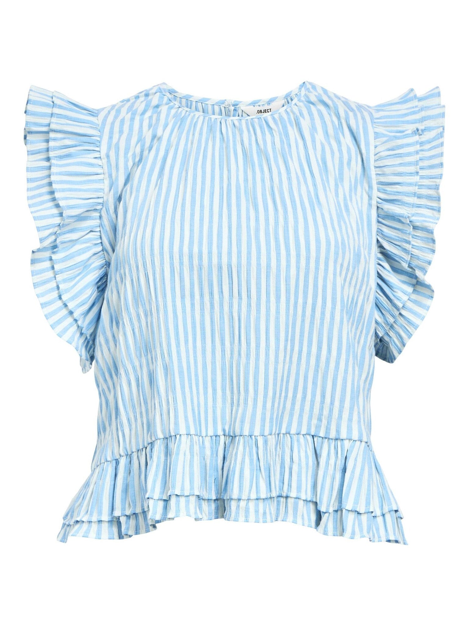 Object | Top Fine cornflower blue stripes