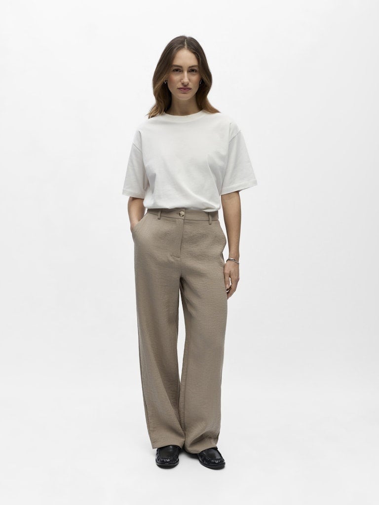 Object | Broek Rini wide desert taupe NOOS