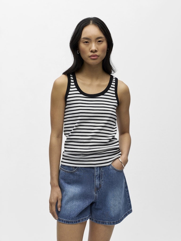Object | Tanktop Moli black/white NOOS
