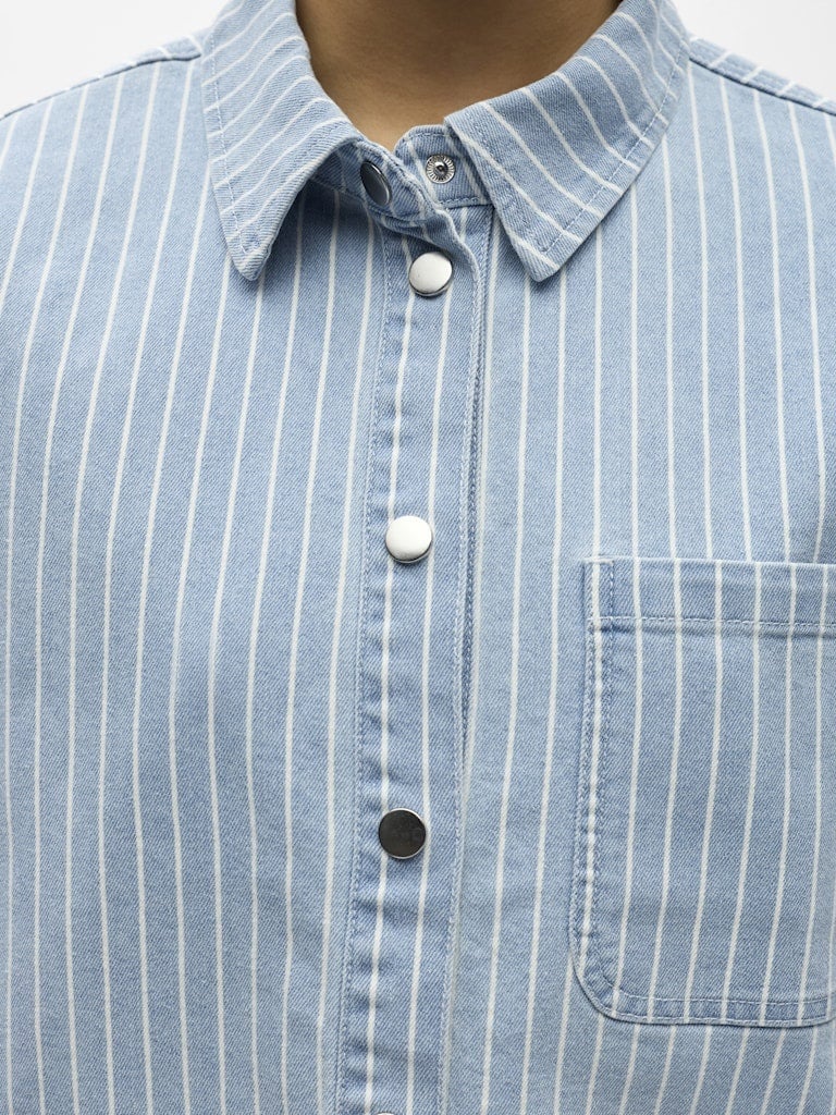 Object | Denim top Sanni light blue