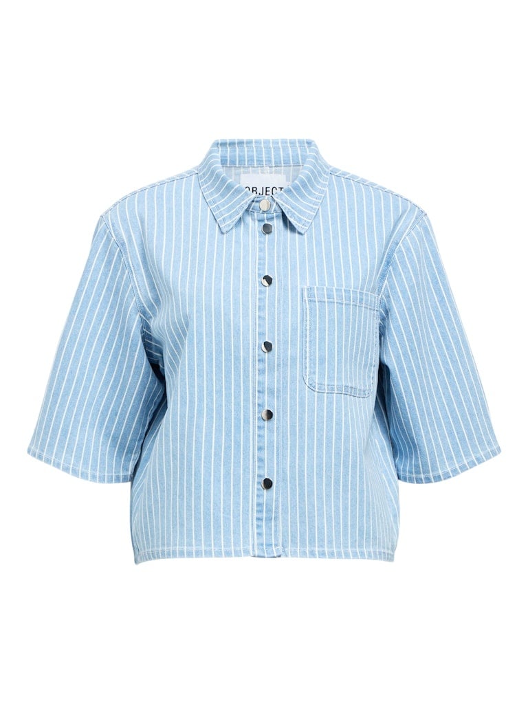 Object | Denim top Sanni light blue
