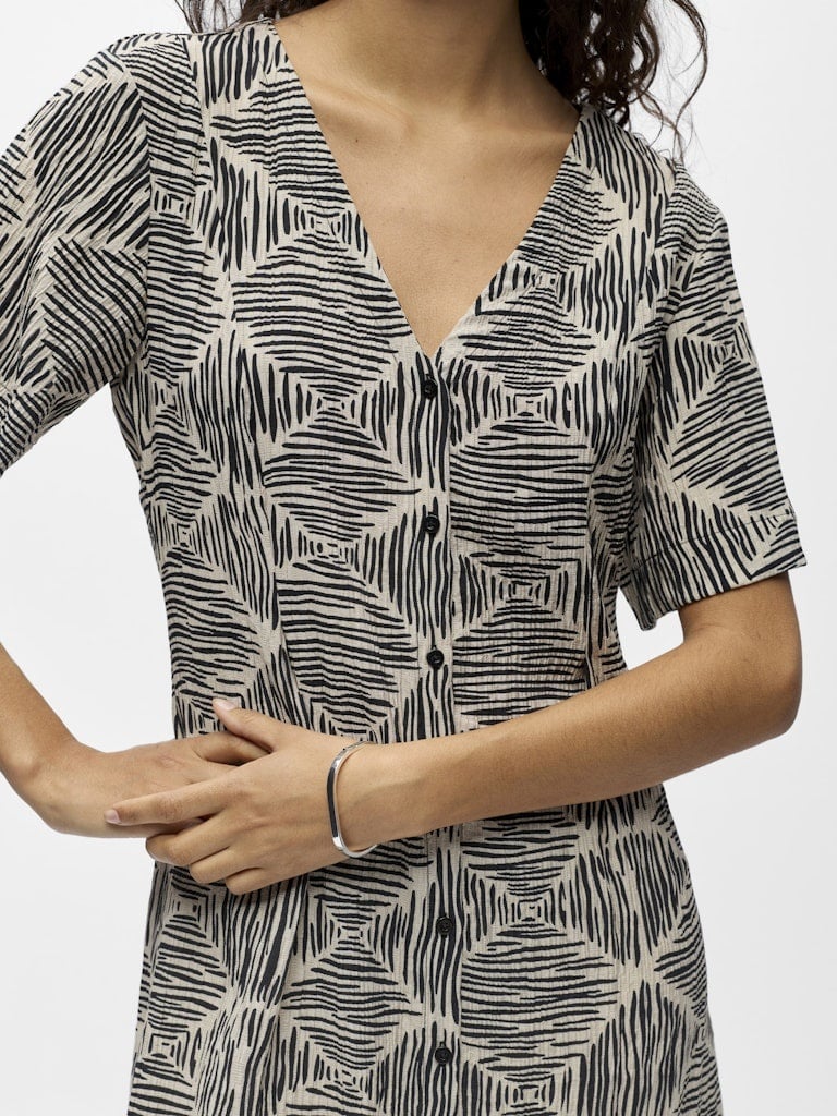 Object | Jurk Naja humus/black