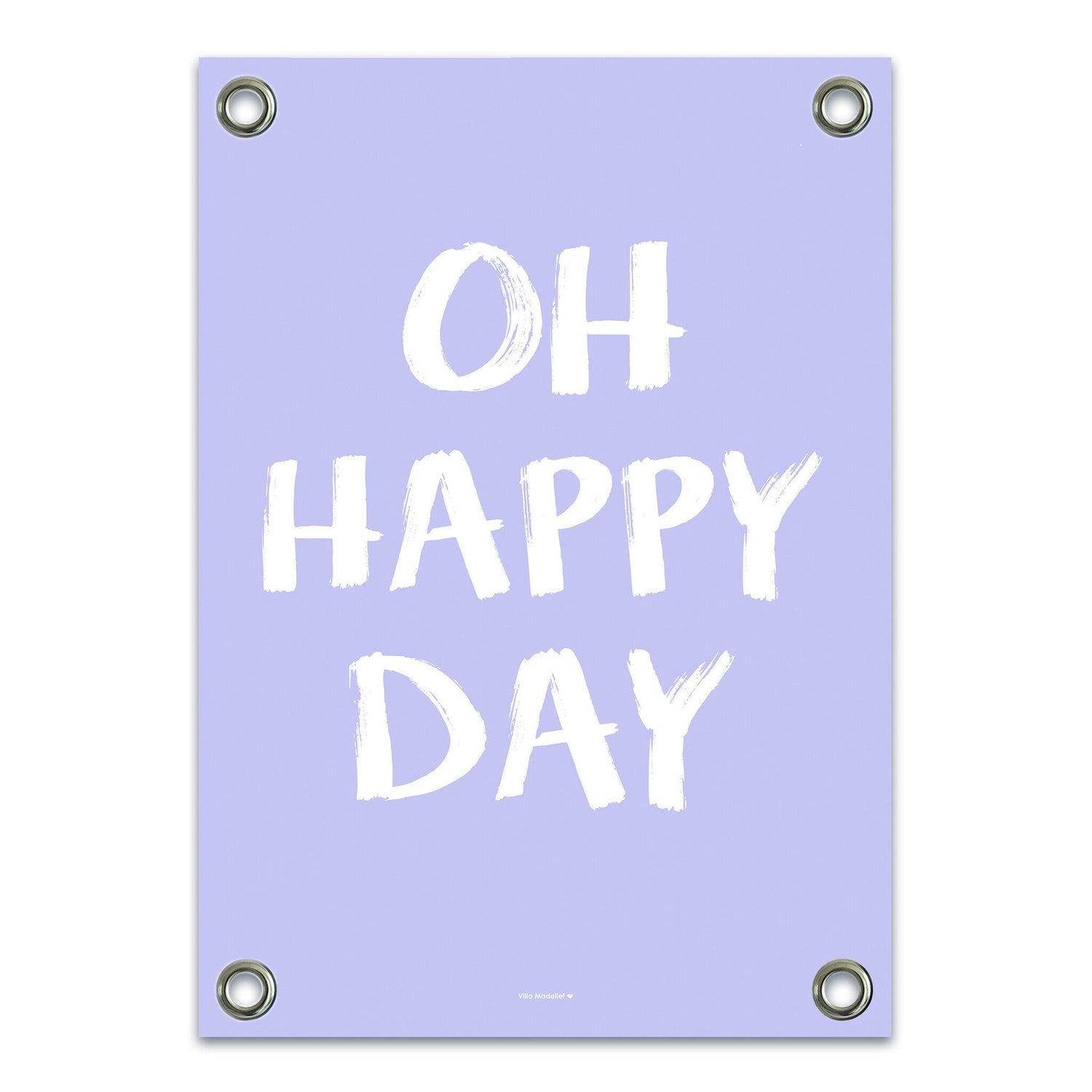VM | Tuinposter happy day paars wit