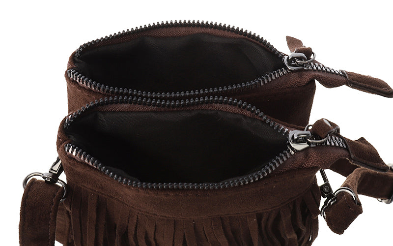 IMD | Telefoon- en schoudertasje Lados browny