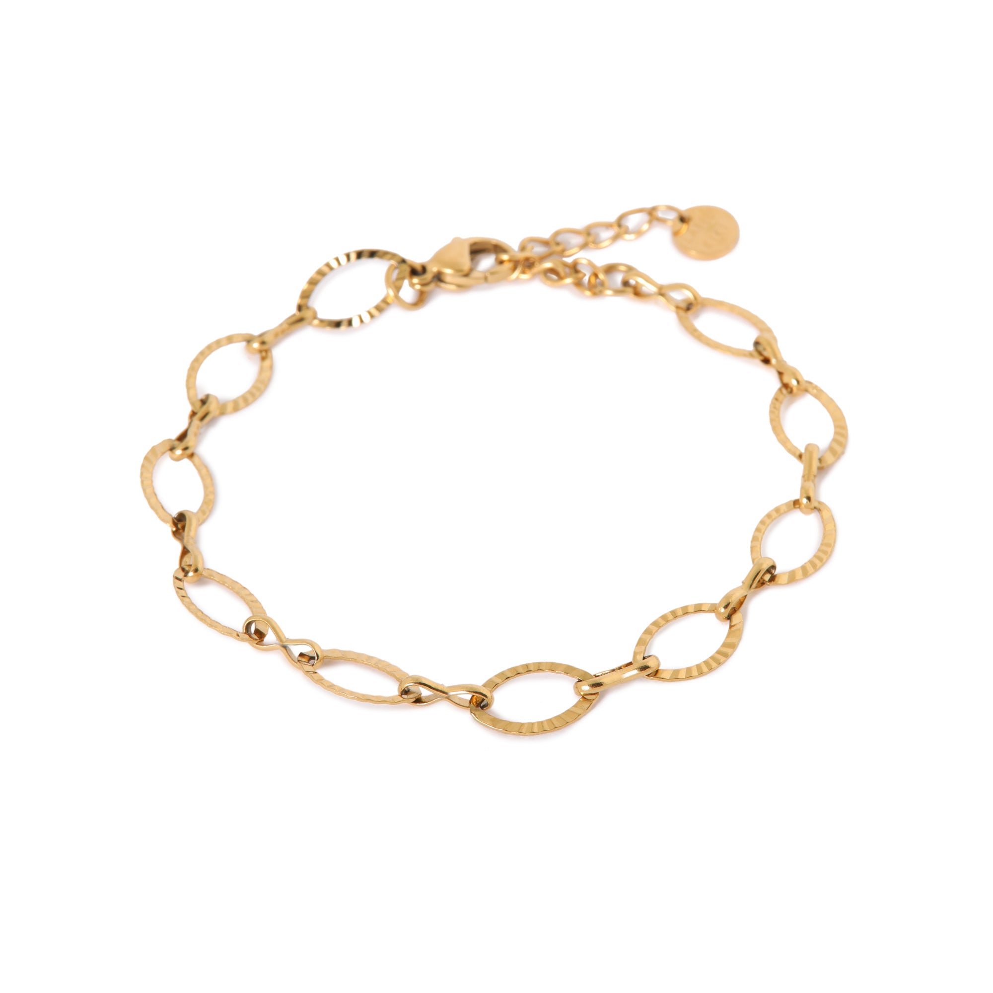 Label Kiki | Armband Oval line gold