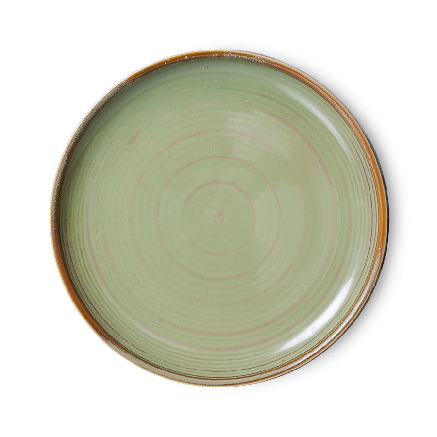 HK Living | Chef ceramics side plate moss green