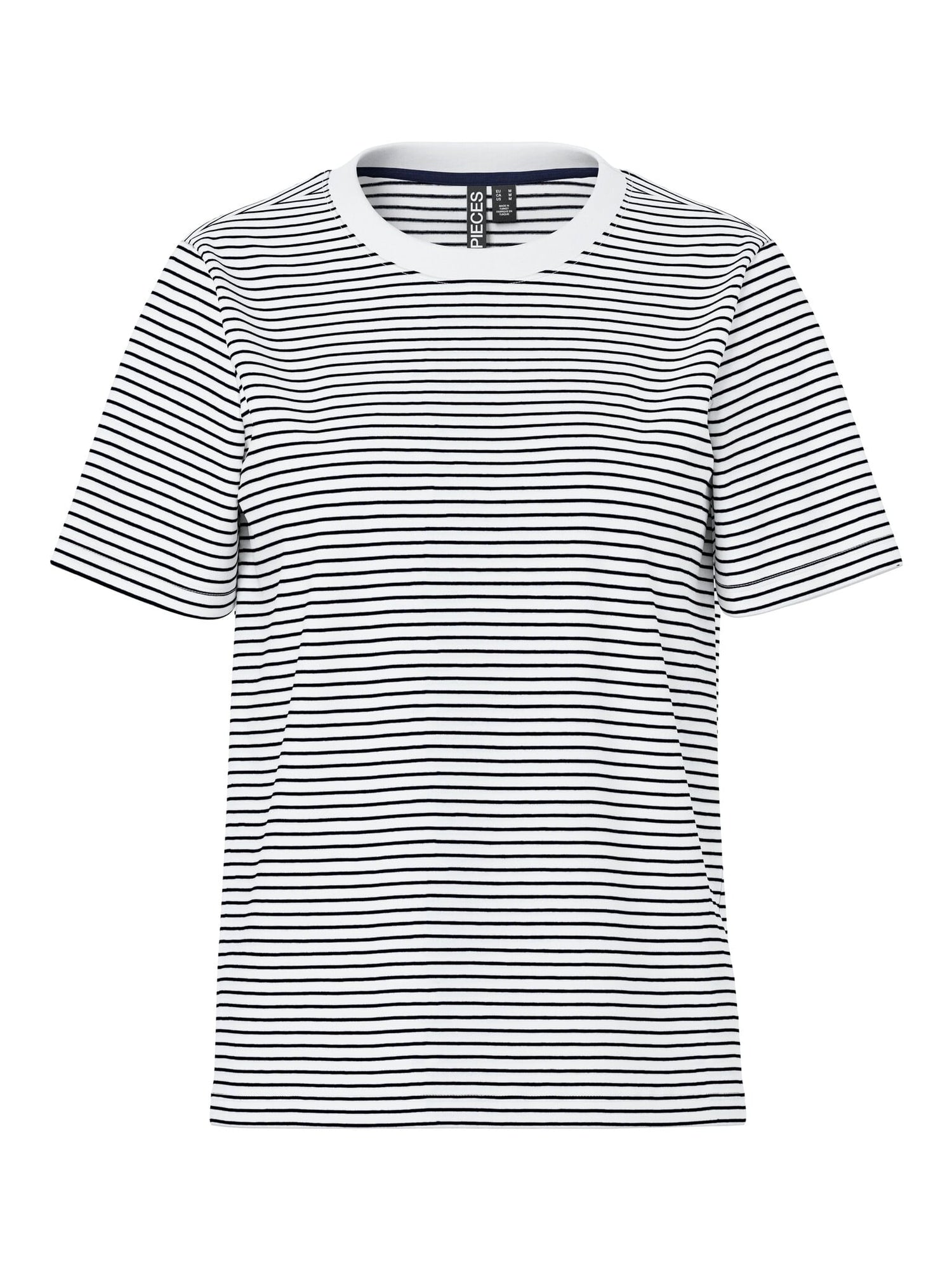Pieces | Top Ria bright white navy NOOS